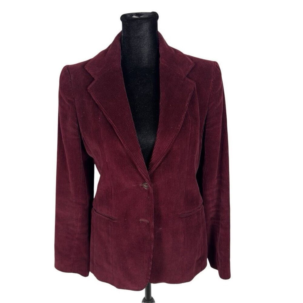 Vintage Peabody House Corduroy Maroon Blazer‎ - Women’s 9/10